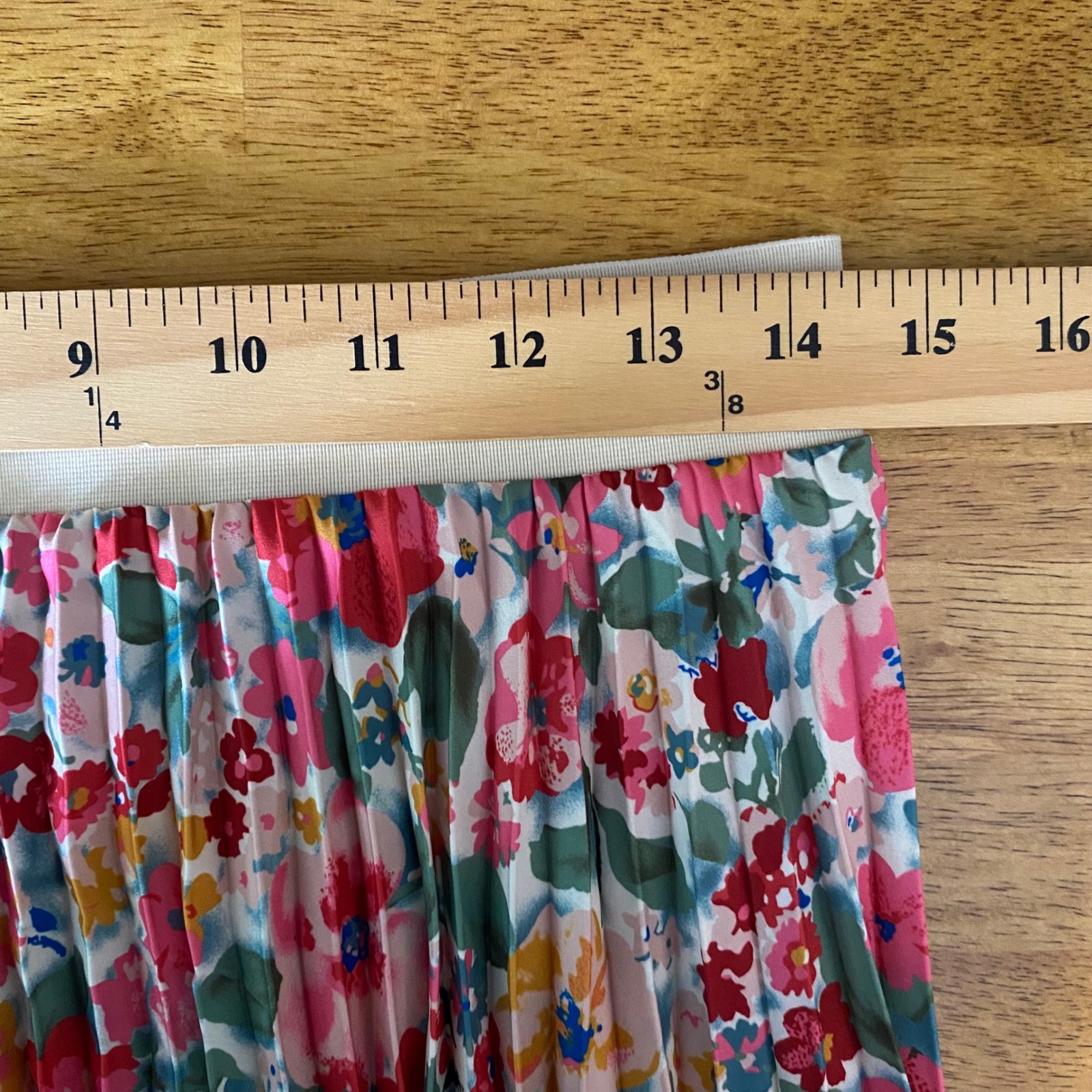 Jolie Jolie Petite Mendigote Floral Pleated Midi Skirt Womens 40 Romantic Boho — image 8 of 8